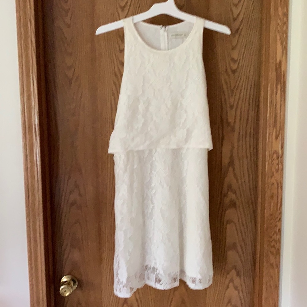 Abercrombie and Fitch, large, cream with lace detail